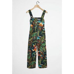 ANTHROPOLOGIE Farm Rio Monkeys Cropped Jumpsuit S
